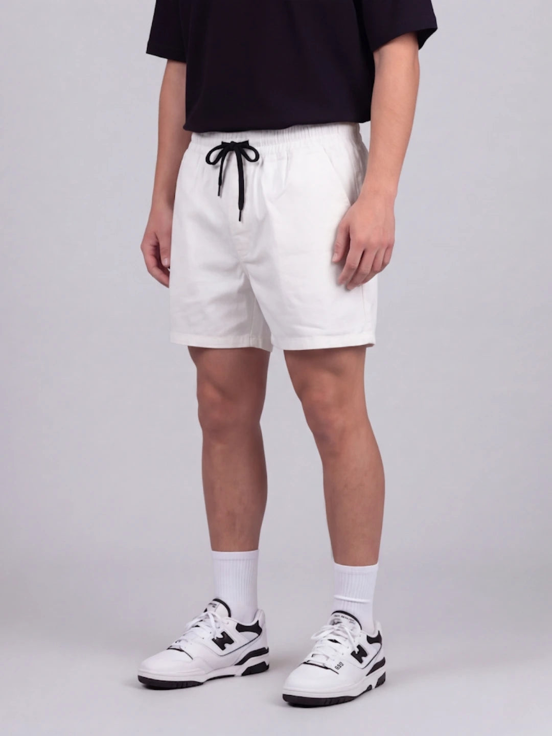 Bermuda Dril Jogger Blanca