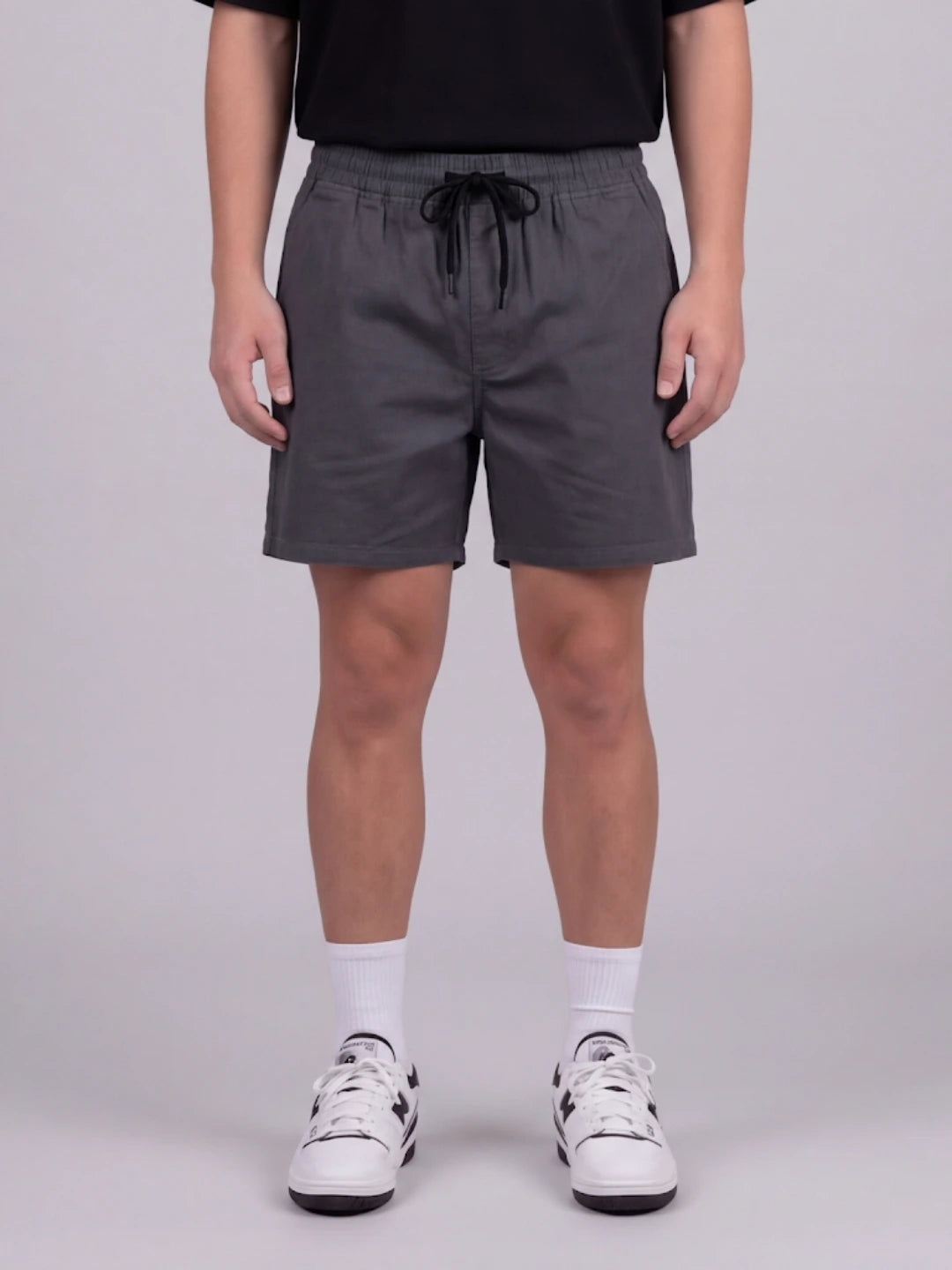Bermuda Dril Jogger Gris