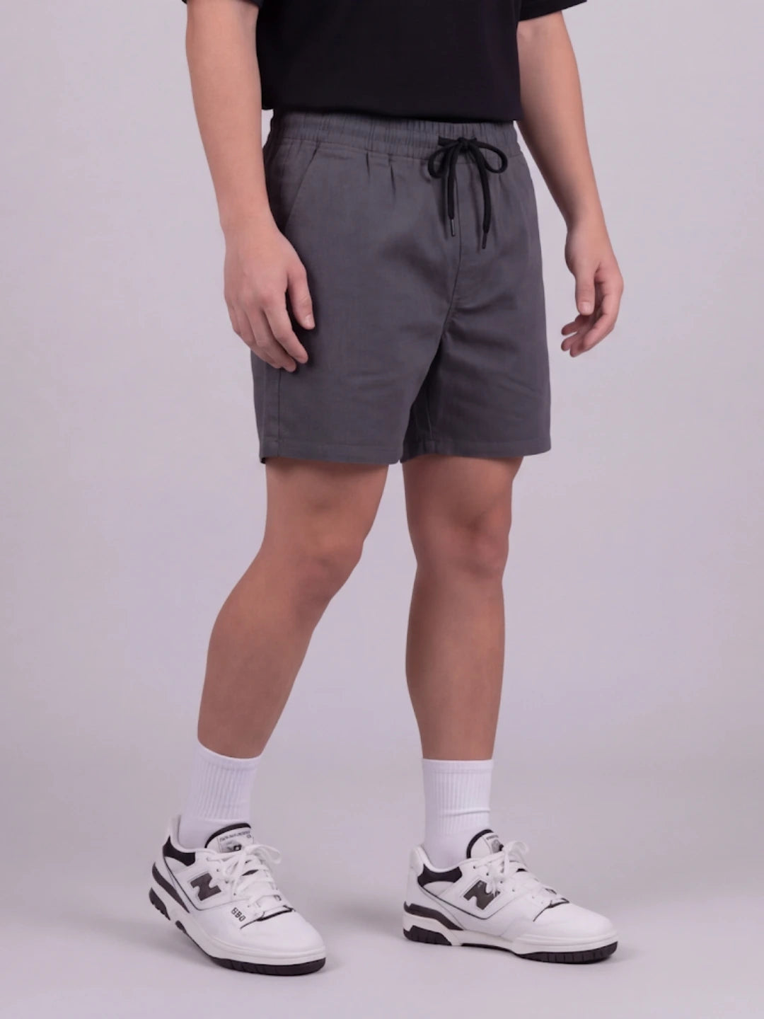 Bermuda Dril Jogger Gris