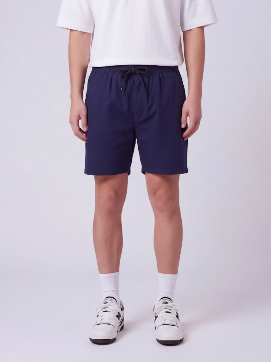 Bermuda Dril Jogger Azul Oscuro