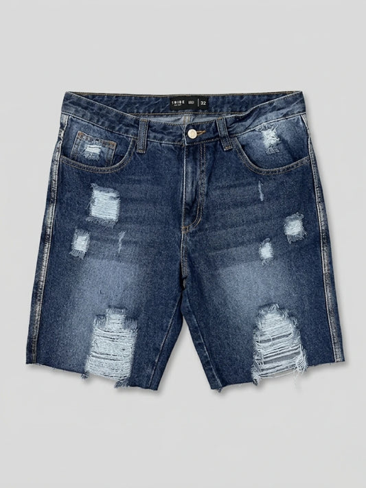 Bermuda Jean Destroyed Azul Intenso
