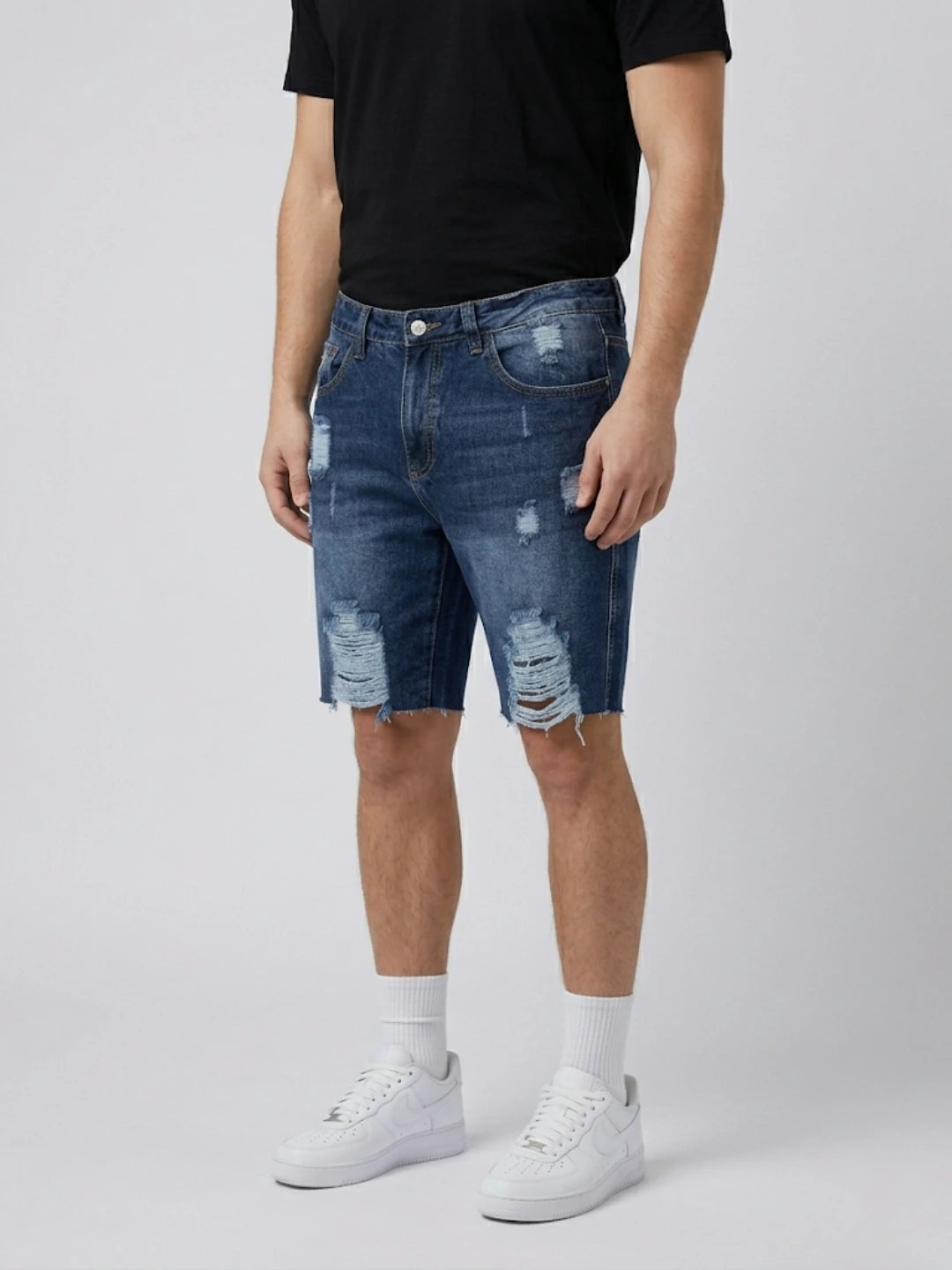 Bermuda Jean Destroyed Azul Intenso