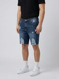 Bermuda Jean Destroyed Azul Intenso