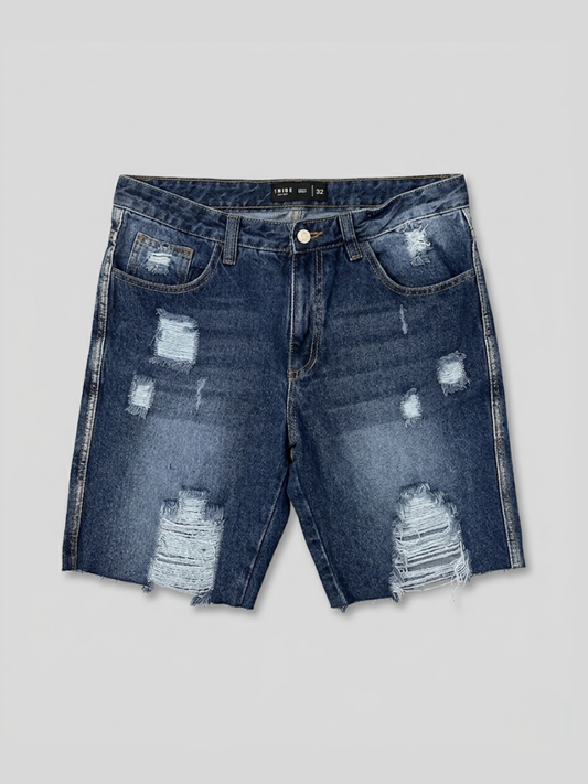 Bermuda Jean Destroyed Azul Intenso