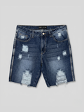 Bermuda Jean Destroyed Azul Intenso