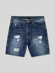 Bermuda Jean Destroyed Azul Oscuro
